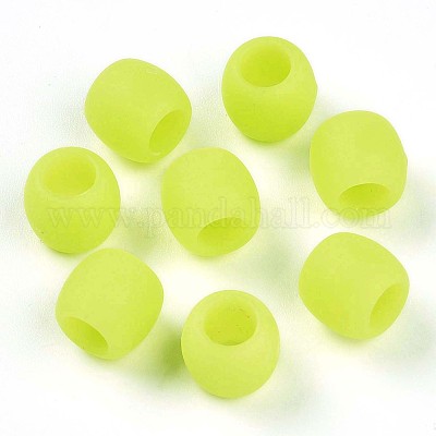 Perles acryliques opaques givrées&nbsp;SACR-T017-08B-1