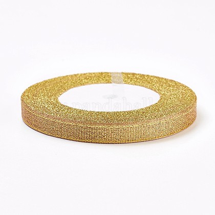 PandaHall 10 Colori Glitter Organza Ribbon 6mm Poliestere Tessuto Ribbon Metallic Decorative Ribbon per Confezioni Regalo Abito da Sposa Decorazioni Natalizie 