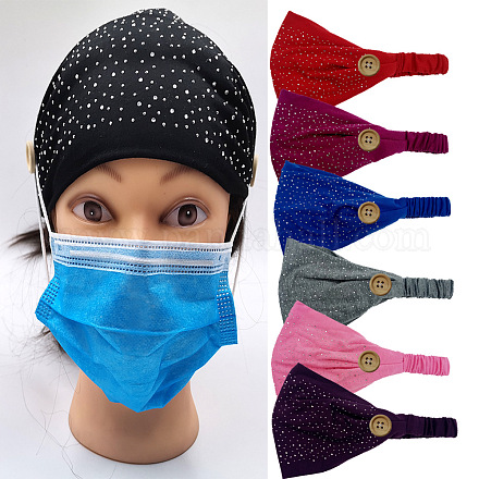 Elastische Stirnbänder aus Baumwolle für Mädchen OHAR-S197-068-1