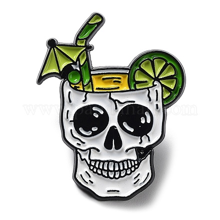 Halloween Skull Enamel Pins JEWB-H014-03EB-02-1