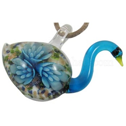 1PC Handmade Lampwork Glass Pendants for Necklaces X-LAMP-Y066-4-1