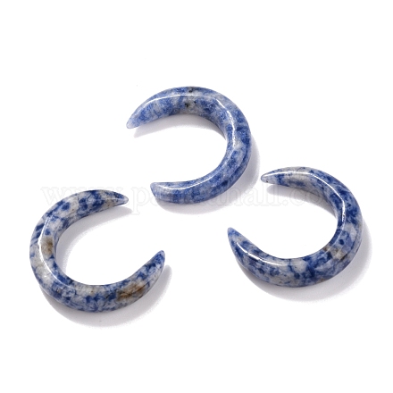Perles de jaspe tache bleue naturelle G-J366-15-1