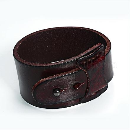 Bracelets de cordon en cuir BJEW-J077-04-1