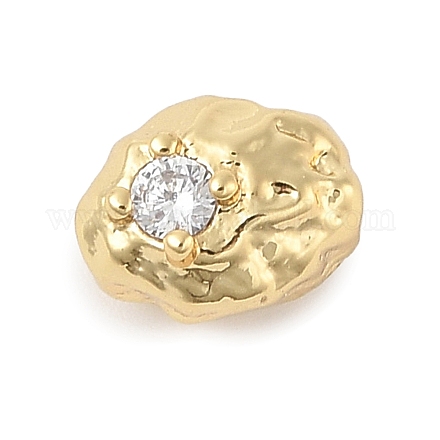 Бусины из латуни с микропаве из кубического циркония KK-F889-01G-07-1