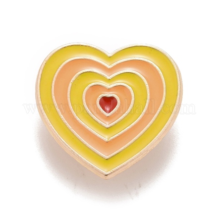 Эмалированная булавка в форме сердца JEWB-E014-01G-03-1