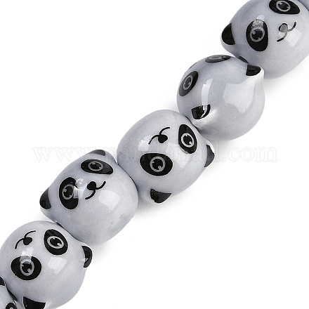 Chapelets de perles en porcelaine manuelle PORC-P029-02C-1