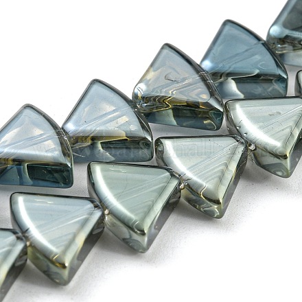 Brins de perles de verre plaqués électrolytiques EGLA-G037-08A-FP02-1