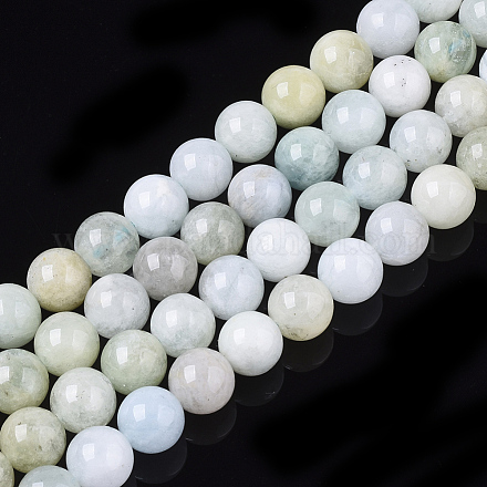 Chapelets de perles en morganite naturelle G-S150-58-6mm-1