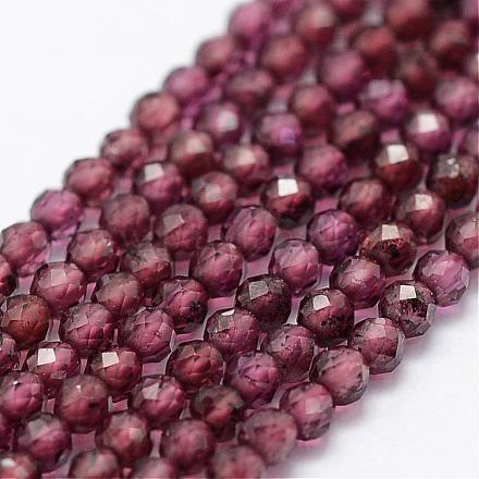 Natürlicher Granat Perlen Stränge G-K185-07A-1