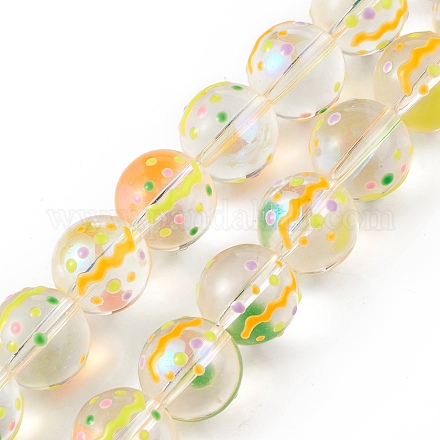 Handgemachte Murano Glas Perlen Stränge LAMP-F029-01F-1