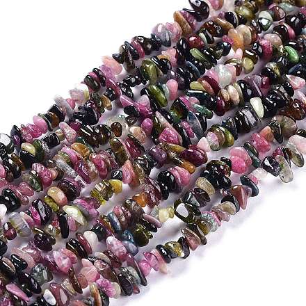 Chapelets de perles en tourmaline naturelle X-G-O187-03-1