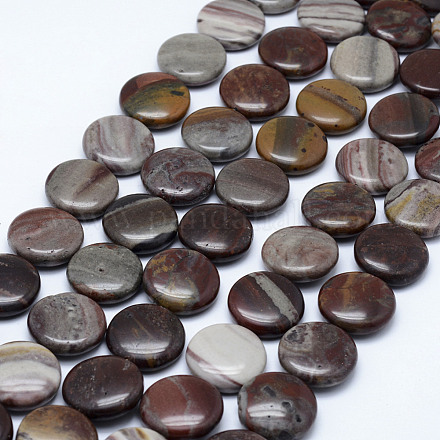 Fili di perline di diaspro policromo naturale/pietra di picasso/diaspro picasso G-L472-A-05-20mm-1