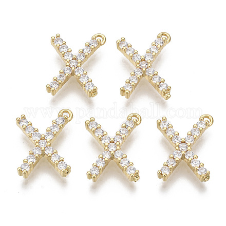 Латунные микро проложить кубического циркония подвески KK-T060-05-X-G-NF-1