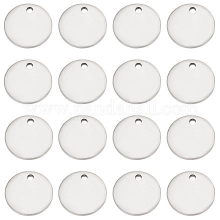 Sunnyclue 200 pièces 201 pendentifs d'étiquette vierge en acier inoxydable STAS-SC0006-27-1