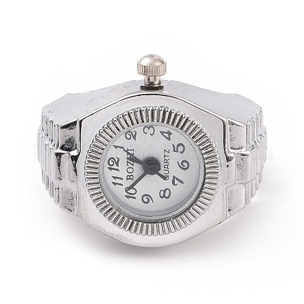 201 orologio ad anello per dito con cinturino elasticizzato in acciaio inossidabile WACH-G018-03P-01-1