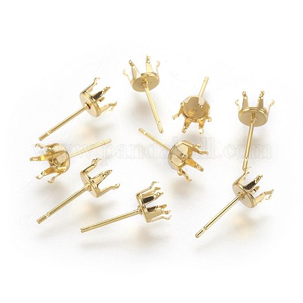 Accessoires de puces d'oreilles en 304 acier inoxydable STAS-P221-20C-G-1