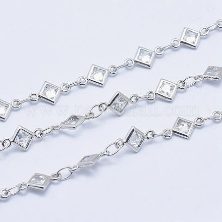 Handgemachte Perlenketten aus Zirkonia CHC-F005-14P-NR-1