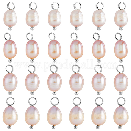 24pcs pendentifs en perles d'eau douce naturelles PALLOY-AB00066-1