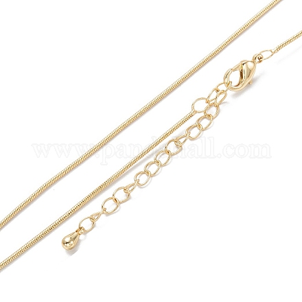 Messing Schlangenkette Halsketten X-NJEW-K123-07G-1
