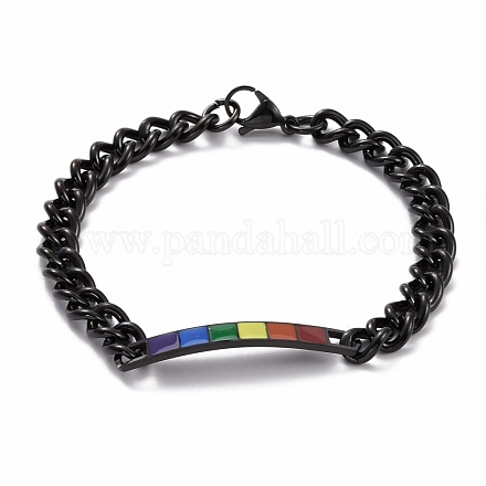 Regenbogen-Pride-Armband BJEW-F419-12B-EB-1