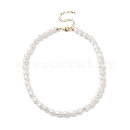 Collane di perle di perle naturali per le donne NJEW-JN04107-01-1