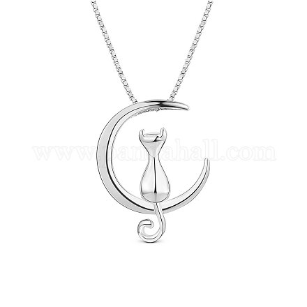 SHEGRACE Lovely Rhodium Plated 925 Sterling Silver Necklace JN489A-1
