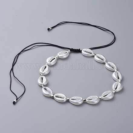 Adjustable Nylon Thread Beaded Necklaces NJEW-JN02661-03-1