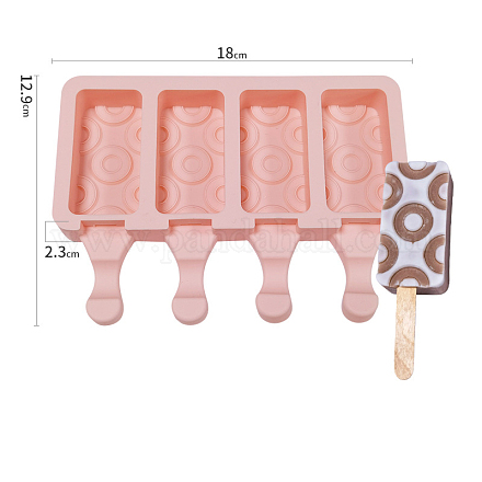 Moldes de silicona para palitos de helado BAKE-PW0001-073F-B-1