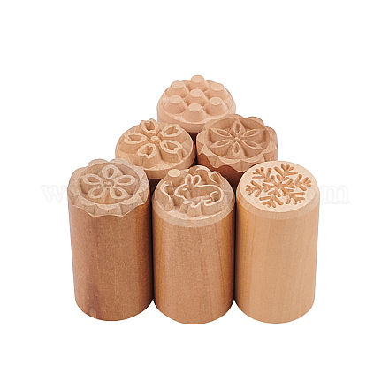 Wholesale OLYCRAFT 6PCS Wood Stamp Set Flower & Rabbit Shaped Column Wooden  Stamps Natural Wood Stamps for Clay Valentine's Day Birthday Gift - Six  Shapes(2 x 1 Inch) 