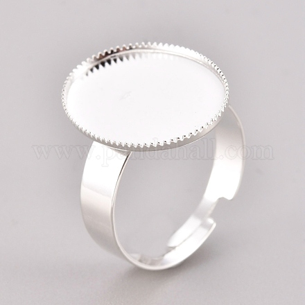 Componentes de anillos de dedo de 201 acero inoxidable ajustables STAS-I137-12S-1