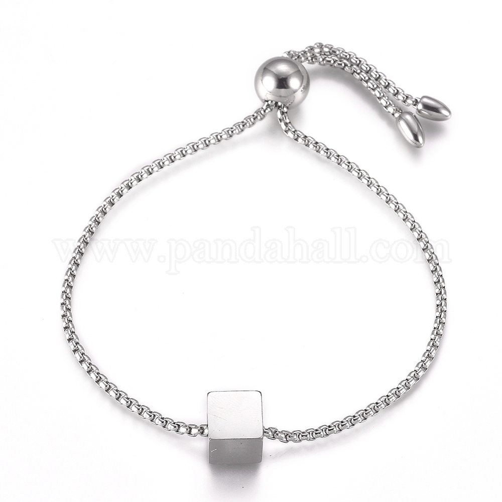 Wholesale Adjustable Stainless Steel Bolo Bracelets - Pandahall.com