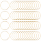 60Pcs 40mm Hoop Earrings Findings Round Beading Hoops Golden Brass Circle Ear Link Open Bezel Frame Pendant for Jewelry Making Women Crafting DIY Art Creation Gift Key Chains Supplies
