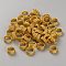 Iron Dreadlocks Beads Hair Decoration, Hair Coil Cuffs, Golden, 14x6mm, Inner Diameter: 11.5mm