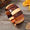 Bohemia & Ethnic Style Wood Stretch Bracelets for Women, Sienna, Inner Diameter: 2-1/8~2-1/2 inch(5.3~6.2cm)