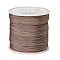 Nylon Braided Cord, Chinese Knotting Cord for Beading Jewelry Making Macrame Craft, Camel, 0.8mm, about 98.43yards/roll(90m/roll)