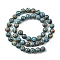 1 Strand Synthetic Malachite Dyed Beads Strands, Round, Light Green, 8mm, Hole: 1.2mm, about 47~48pcs/strand, 14.96''~15.16''(38~38.5cm)
