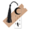 Acrylic Bookmarks, Rectangle Bookmarks, Feather Pattern, 118x35x2.5mm, Hole: 5mm