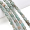 Natural Amazonite Beads Strands, Cuboid, 5~8x5~6x5~6mm, Hole: 1mm, about 51pcs/strand, 14.96~15.16''(38~38.5cm)
