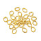 304 Stainless Steel Open Jump Rings, Oval, Real 18K Gold Plated, 6x5x1mm, Inner Diameter: 4.5x3mm, about 50pcs/5g