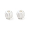 Matte Alloy Beads, Round, Matte Silver Color, 6x5.5mm, Hole: 1.2mm