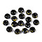 3/0 Baking Paint Glass Beads, Round Hole, Rondelle, Gold, 5~5.5x3~3.5mm, Hole: 1.6~1.8mm, about 3750pcs/pound