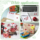 OLYCRAFT 800pcs(40 Sheets) Apples Shape Stickers 1.1 Inch Red Apples Stickers for Teacher Apple Reward Stickers for Awards Classroom Decor Notebooks Guitar Skateboards Decoration DIY-WH0308-202B-7