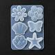 Stampi in silicone con fiori e conchiglie e stelle marine e zampa e farfalle DIY-P059-07-3