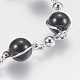 Glass Round Beads Bracelets BJEW-F298-02A-2