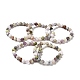 Bracelets extensibles en perles d'opale africaine naturelle BJEW-K233-01B-01-1
