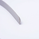 ヘアアクセサリープラスチックヘアバンドパーツ  歯抜け  ライトグレー  110~114x9~9.5mm OHAR-S186-01-3