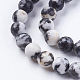 Chapelets de perles en zèbre naturel G-G542-10mm-16-3