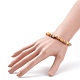 Natural Gemstone Beaded Stretch Bracelet for Women BJEW-JB08271-3