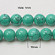 Chapelets de perles en turquoise synthétique TURQ-H038-10mm-XXS11-2