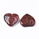 Coeur de jaspe de sésame rouge naturel pierre d'amour G-S364-066-3